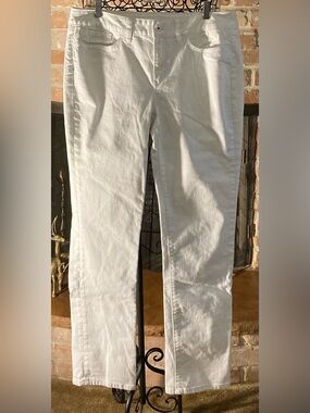 Yummie by Heather Thomson White Slim Straight Jeans